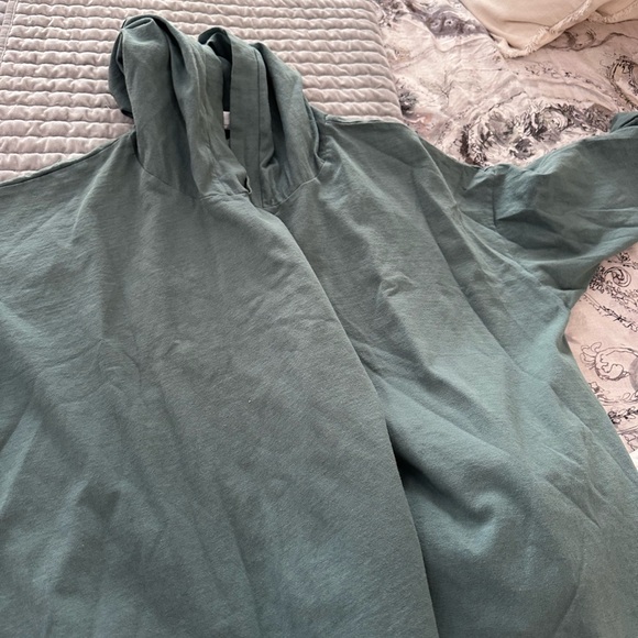 Bryn Walker Women’s XL Spruce Green Hooded Pullover - Picture 7 of 15